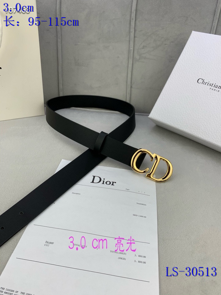 Dior Belts 3.0 Width 012